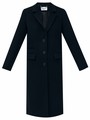 Пальто однобортное средней длины Черный цвет