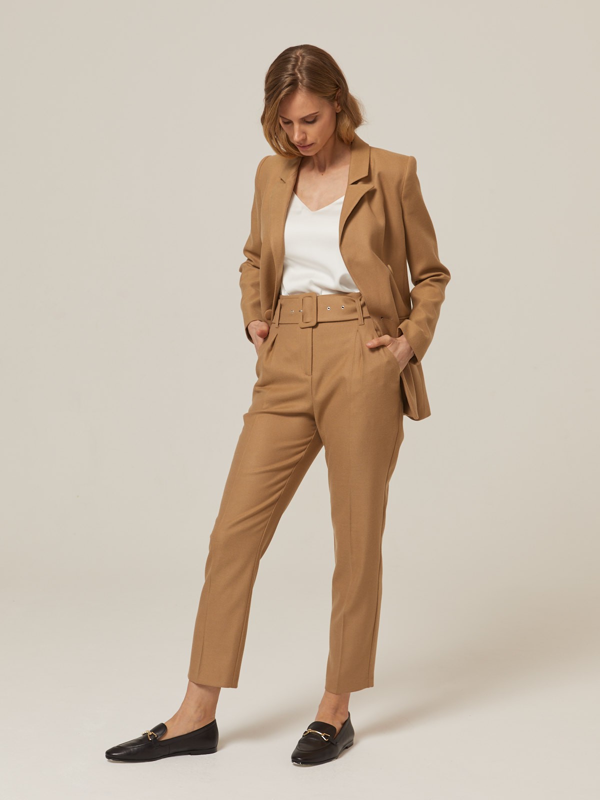 narrow leg trousers