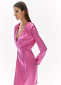 Платье Мини с глубоким вырезом Розовый цвет