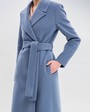 Пальто - Carrie NEW CO-033-1 (серо-голубой)