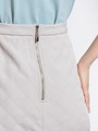 Стеганая мини-юбка Серо-бежевый цвет