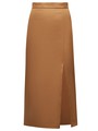 Миди-юбка с разрезом Кэмел цвет