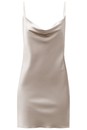 Платье в бельевом стиле с открытой спинкой Светло-бежевый цвет