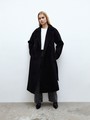Двубортное пальто-тренч черный №2 цвет
