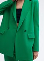 Жакет двубортный Oversize Зеленый цвет