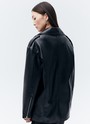 Куртка-косуха oversize из экокожи черный №2 цвет