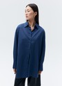 Рубашка oversize Серо-синий цвет
