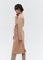 Пальто-халат из премиальной шерсти Кэмел цвет
