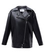 Куртка-косуха oversize из экокожи черный №2 цвет