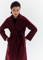 Пальто-халат Бордовый цвет