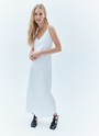 Платье-комбинация миди Белый цвет