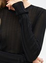 Трикотажный джемпер с длинным рукавом для женщины Черный цвет