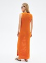 Платье 3D вязки Оранжевый цвет