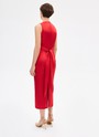 Платье с узлом спереди Красный цвет