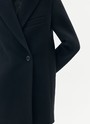 Пальто укороченное двубортное Черный цвет