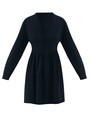 Платье-рубашка мини из шитья Черный цвет