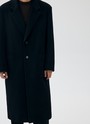 Пальто oversize удлинённое Черный цвет