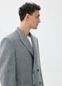 Пиджак двубортный Серый цвет