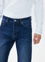 Брюки из джинсовой ткани для мужчины Темно-синий цвет