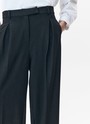 Прямые брюки полной длины Черный цвет