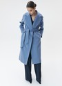 Пальто-халат Серо-голубой цвет
