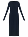 Платье прямое (кроёный трикотаж) Черный цвет