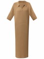 Трикотажное платье с коротким рукавом для женщины Бежевый цвет