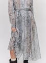 Платье со сборками из шифона Мультиколор цвет