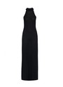 Платье миди из тонкого вискозного трикотажа Черный цвет
