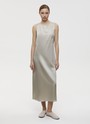Платье миди (натуральный шёлк) Светло-бежевый цвет